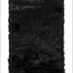 Luxe Hudson Faux Fur Rectangular Rug, NWT